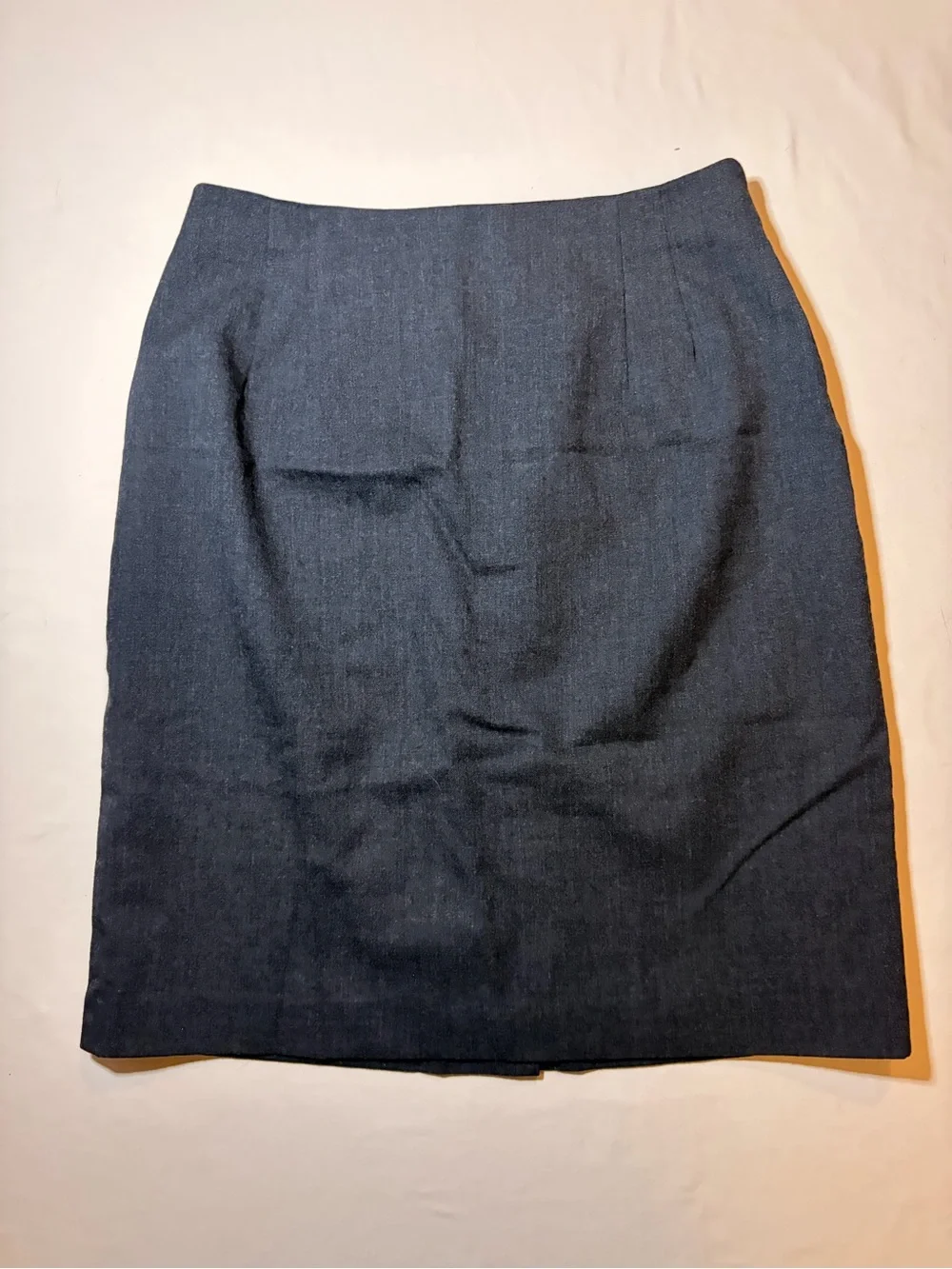 Stephanie Andrews L Blue Pencil Skirt Knee Length Lined Career Office Business